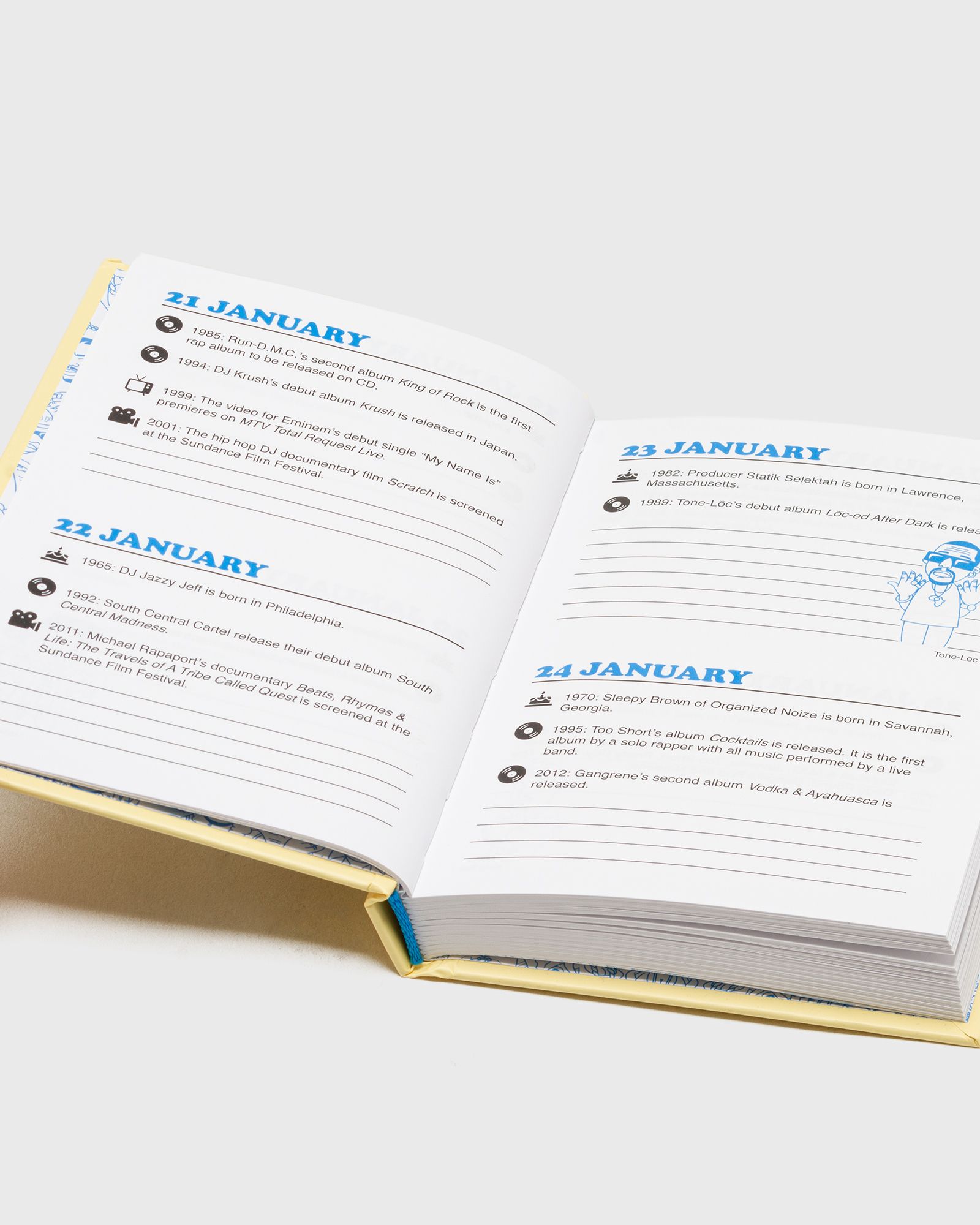 "Hip Hop Journal: A Daily Planner" with Mark 563