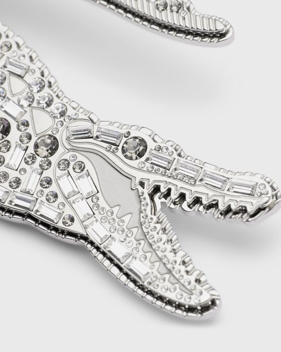 Clear crystal brooch