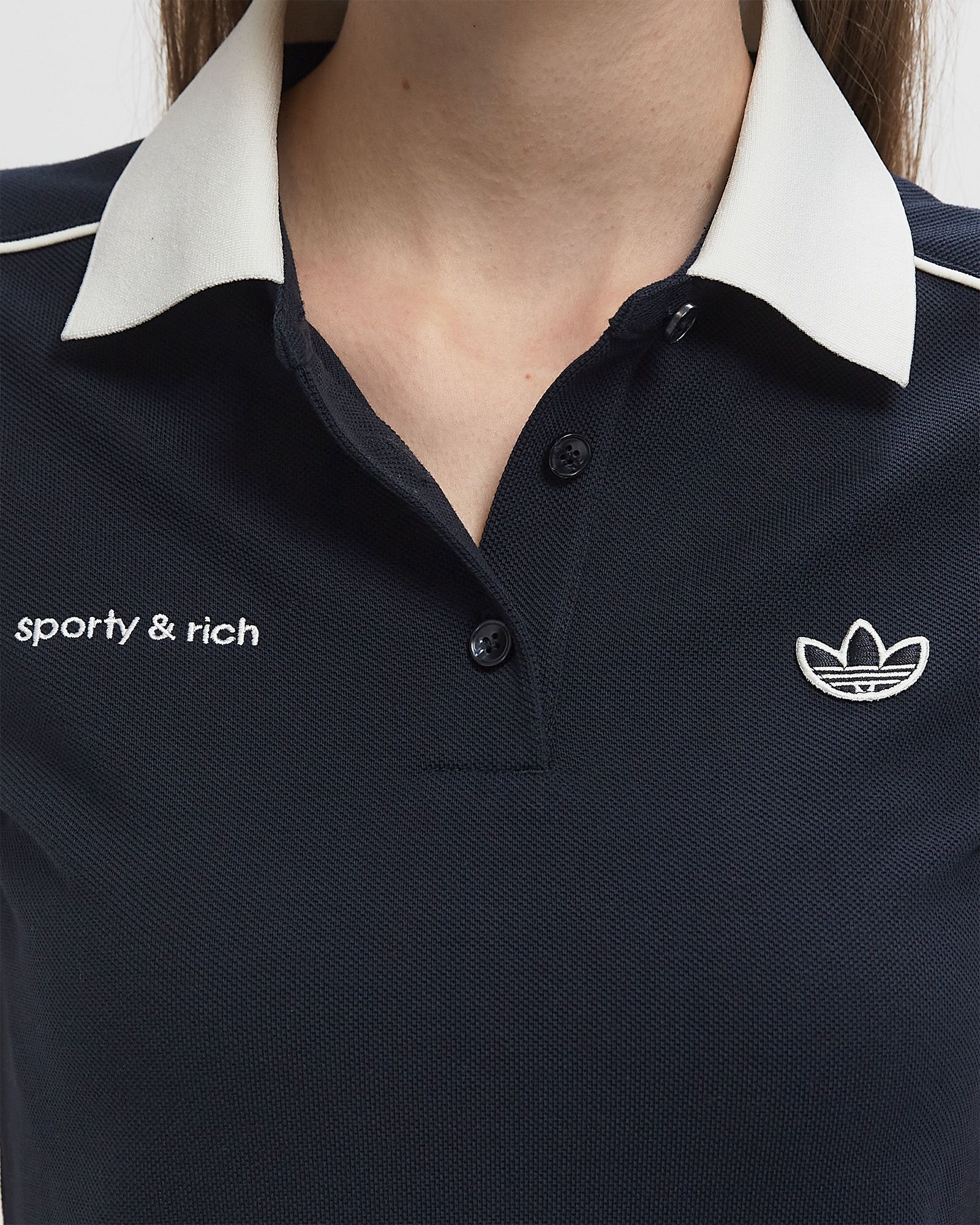 X SPORTY & RICH WMNS POLO TSHIRT