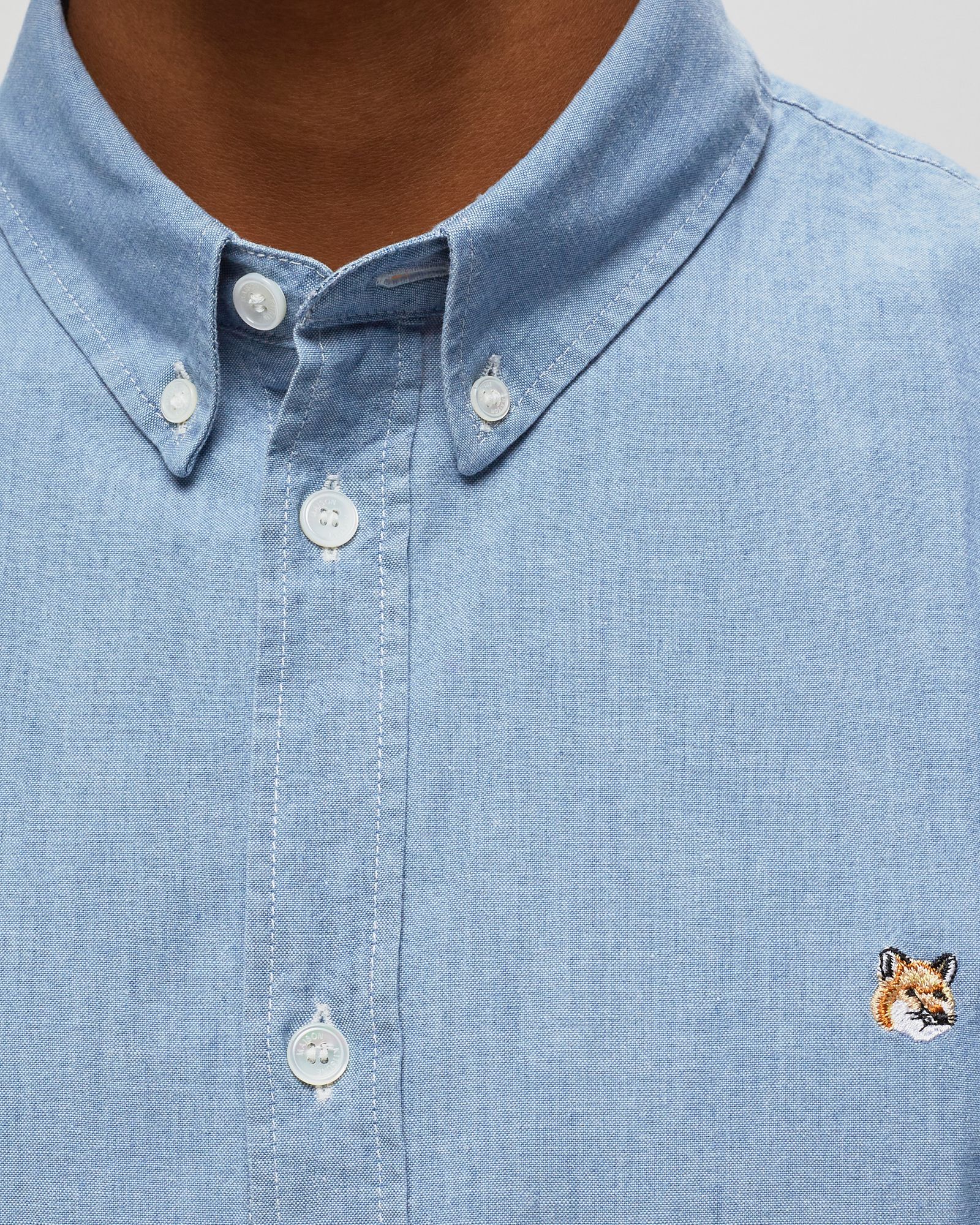 FOX HEAD EMBROIDERY CLASSIC SHIRT