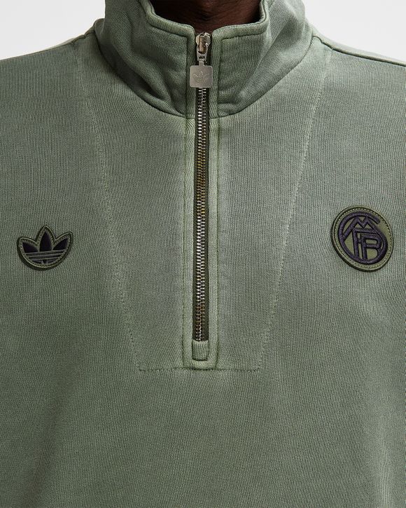 Bayern München half zip adidas 2025-26 Bayern Munich Men's Icon Half-Zip Jacket