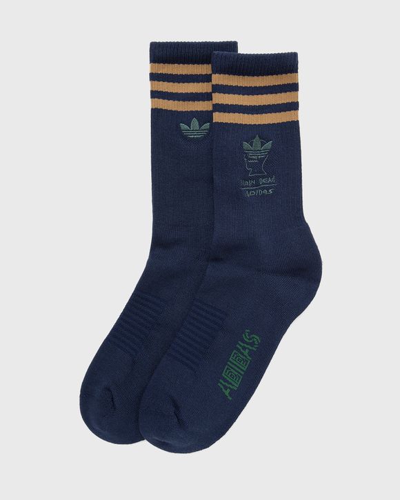 コラボ★Adidas×Brain Dead Socks★アディダス ソックス Adidas X Brain Dead Socks Navy L Large Nwt New 100
