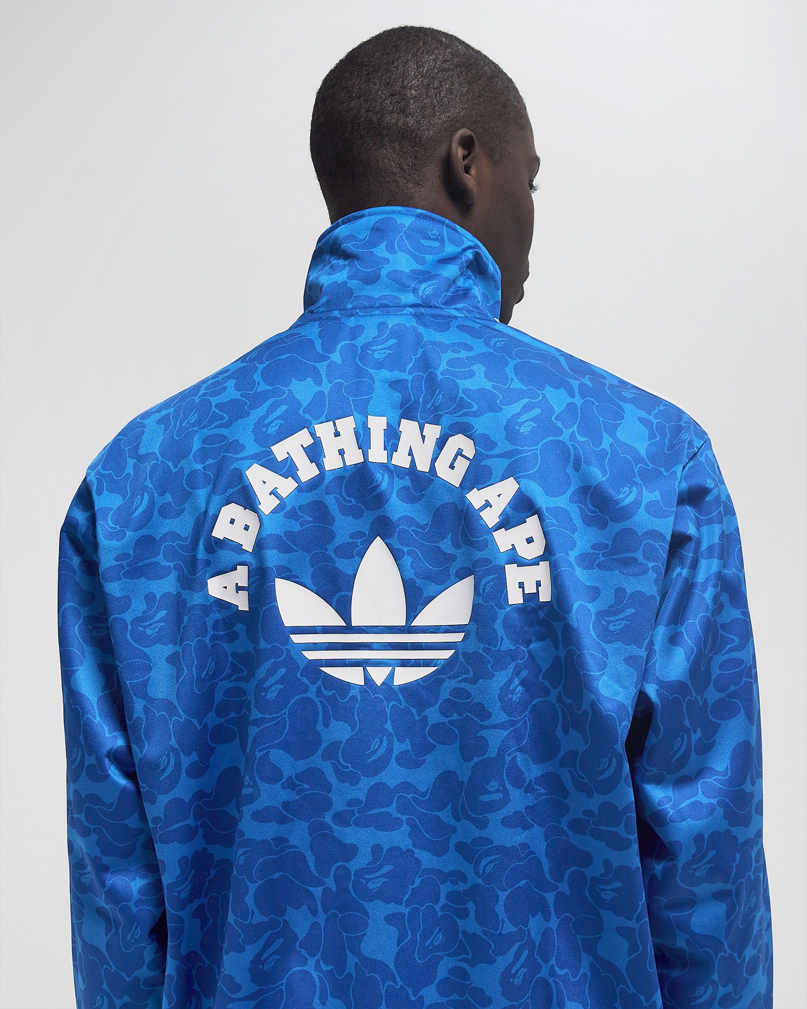 4XL BAPE ADIDAS FB ジャージ SHOCK BLUE Adidas Originals x Bape FB TT (Blue) Track Top AOP Men's