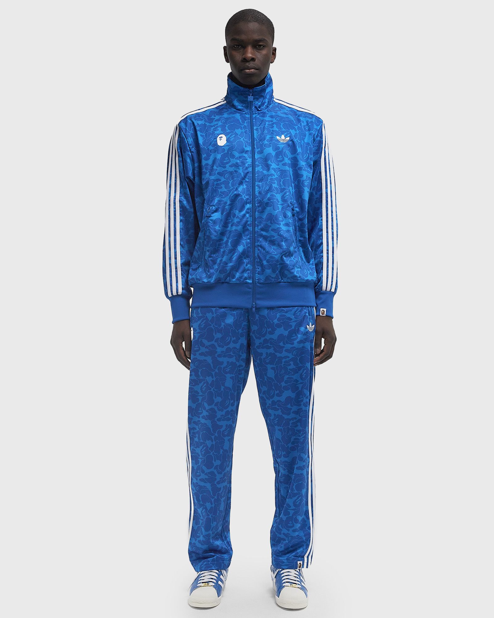 Adidas x BAPE FB TRACK TOP AOP Blue | BSTN Store