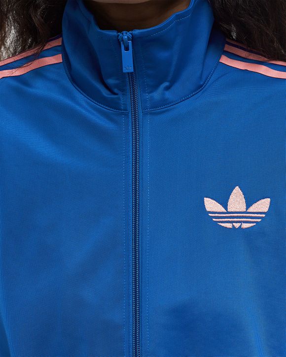 Adidas originals firebird track top in navy velvet best sale