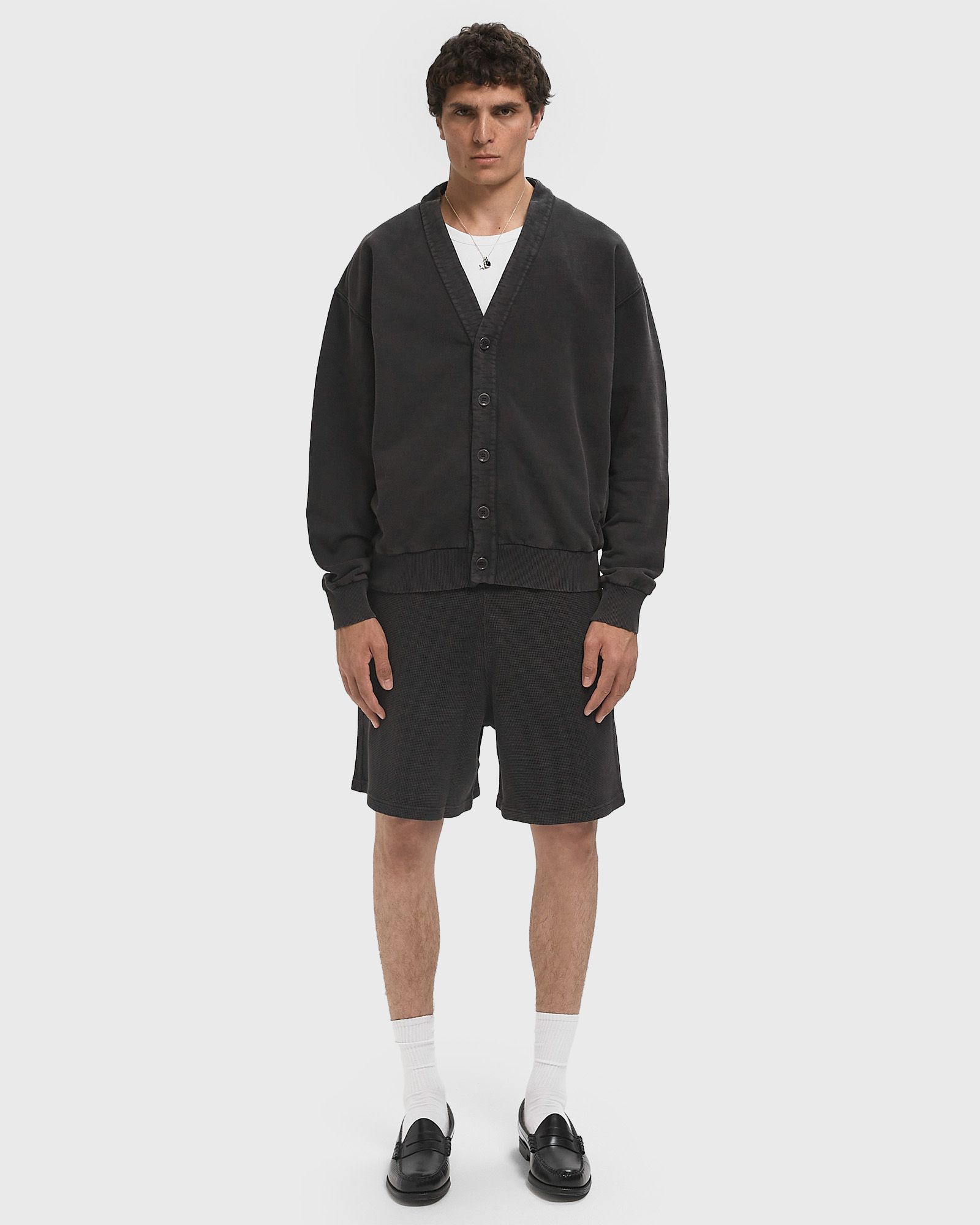 GARMENT DYE WAFFLE SHORTS