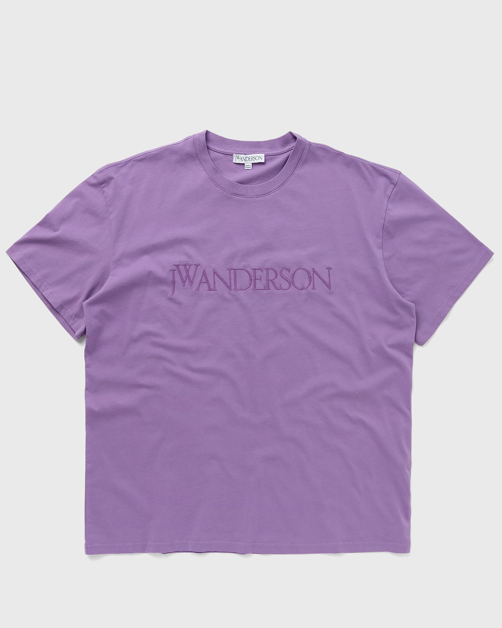 JW Anderson - logo embroidery t-shirt men shortsleeves purple in größe:l
