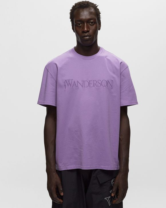 JW Anderson LOGO EMBROIDERY T-SHIRT Purple | BSTN Store