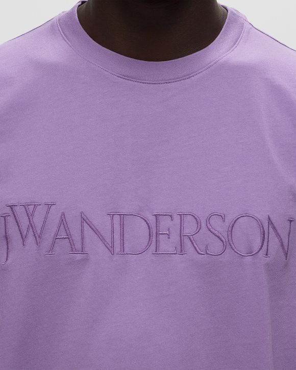 ★J W ANDERSON★ Logo embroidery gradient sweatshirt lavende JW Anderson Gradient Logo Embroidered Hoodie Lavender Multi
