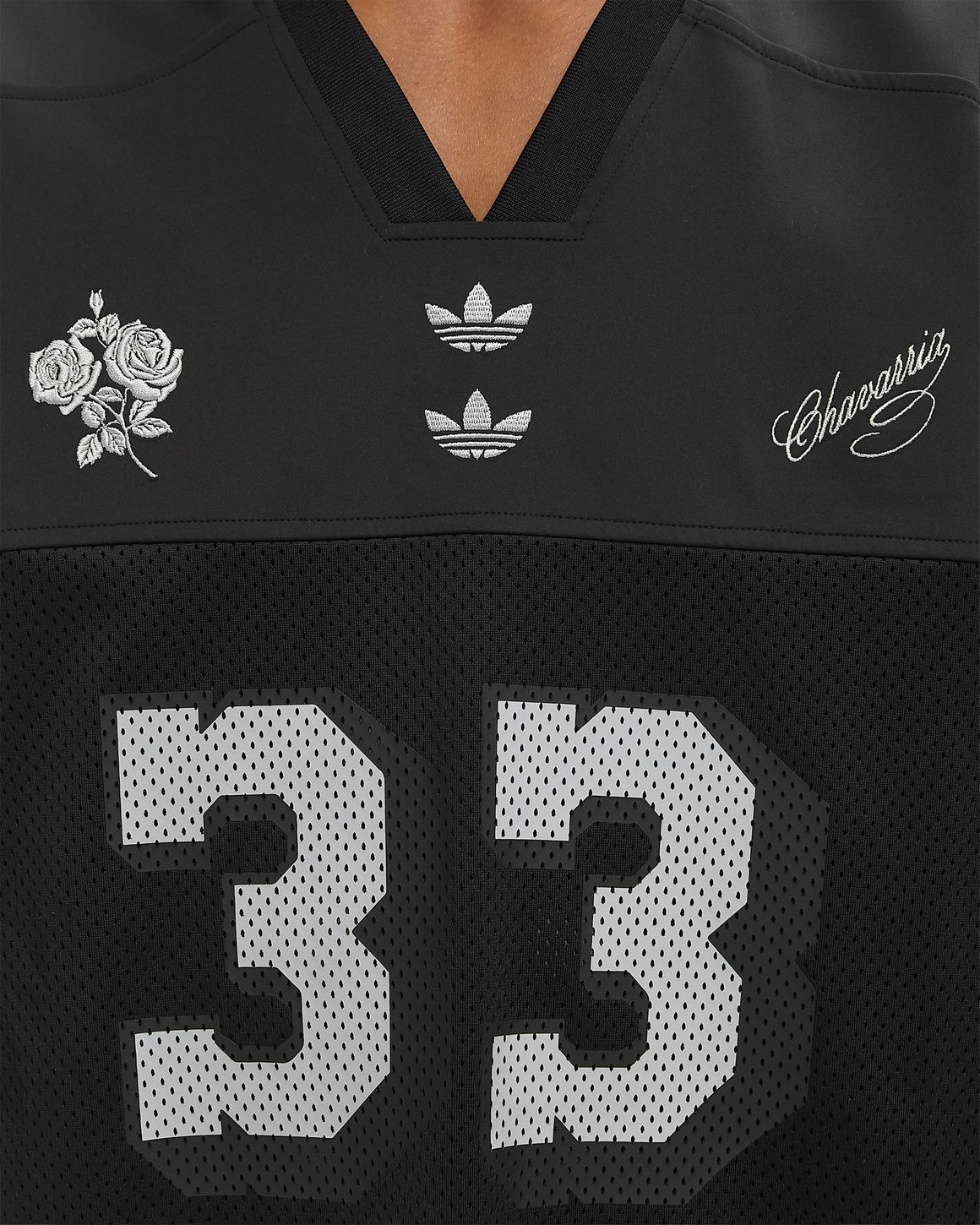 Adidas x Willy Chavarria FOOTBALL JERSEY Black | BSTN Store