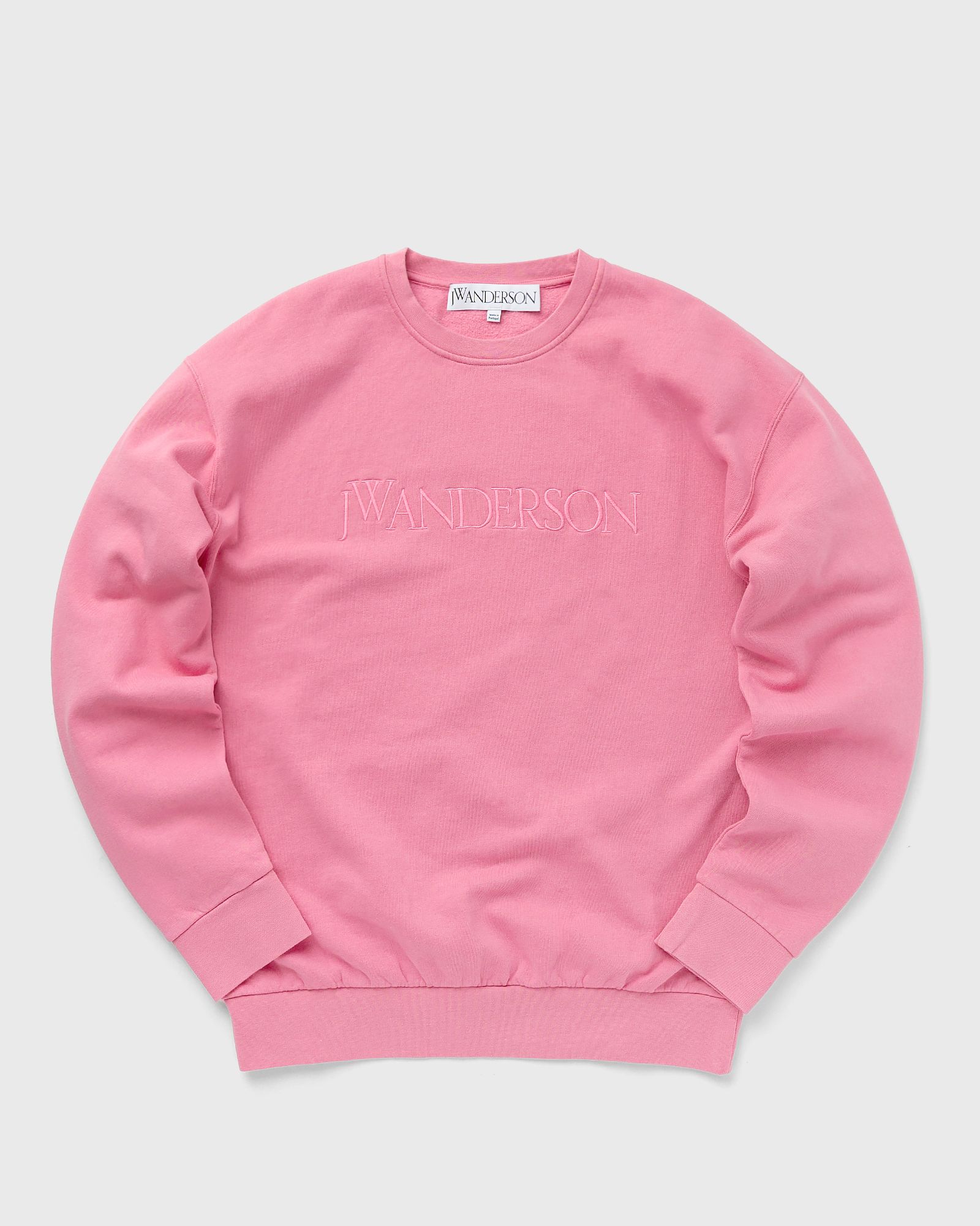 JW Anderson - logo embroidery sweatshirt men sweatshirts pink in größe:l