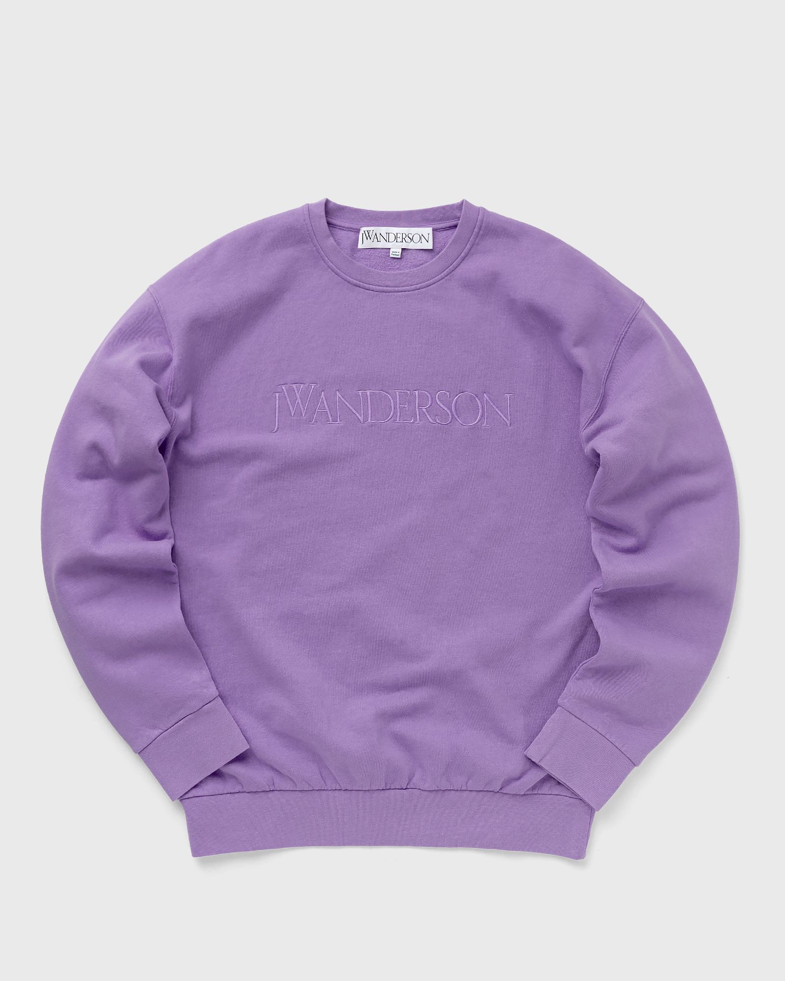 JW Anderson - logo embroidery sweatshirt men sweatshirts purple in größe:xl