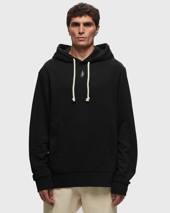 JW Anderson ANCHOR EMBROIDERY HOODIE Black