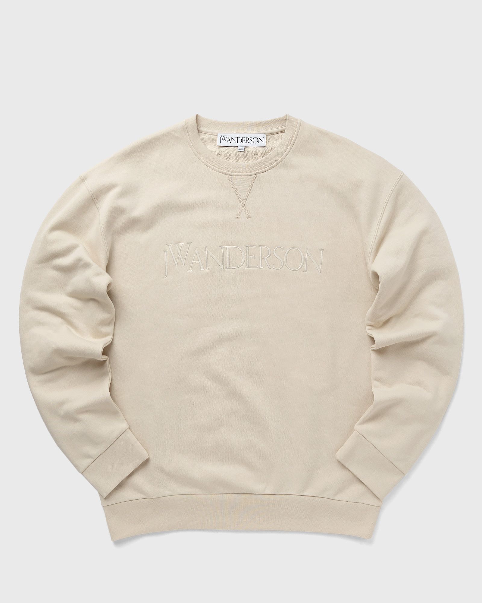 JW Anderson - logo embroidery sweatshirt men sweatshirts beige in größe:s