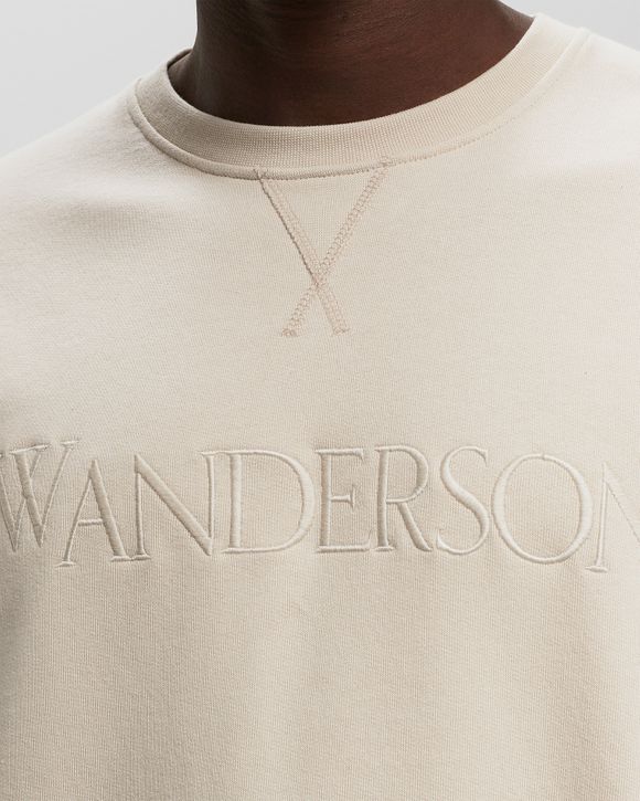 JW Anderson LOGO EMBROIDERY SWEATSHIRT Beige BSTN Store