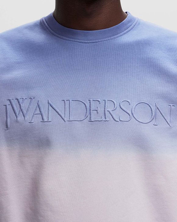 ★J W ANDERSON★ Logo embroidery gradient sweatshirt lavende SWEATSHIRT LOGO EMBROIDERY GRADIENT LAVENDER