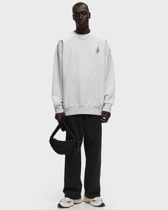 ★J W ANDERSON★ Anchor embroidery back print sweatshirt lig JW Anderson ANCHOR EMBROIDERY BACK PRINT SWEATSHIRT Grey
