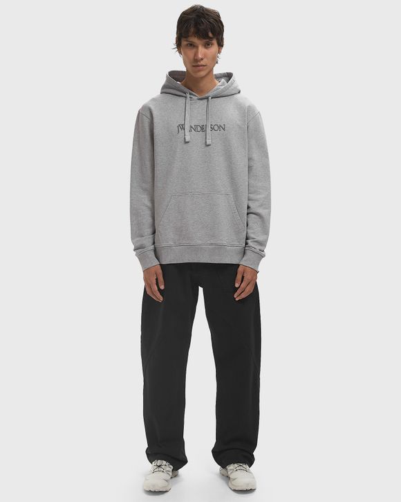 パーカー・フーディ J W ANDERSON Logo embroidery hoodie JW Anderson LOGO EMBROIDERY HOODIE Grey | BSTN Store