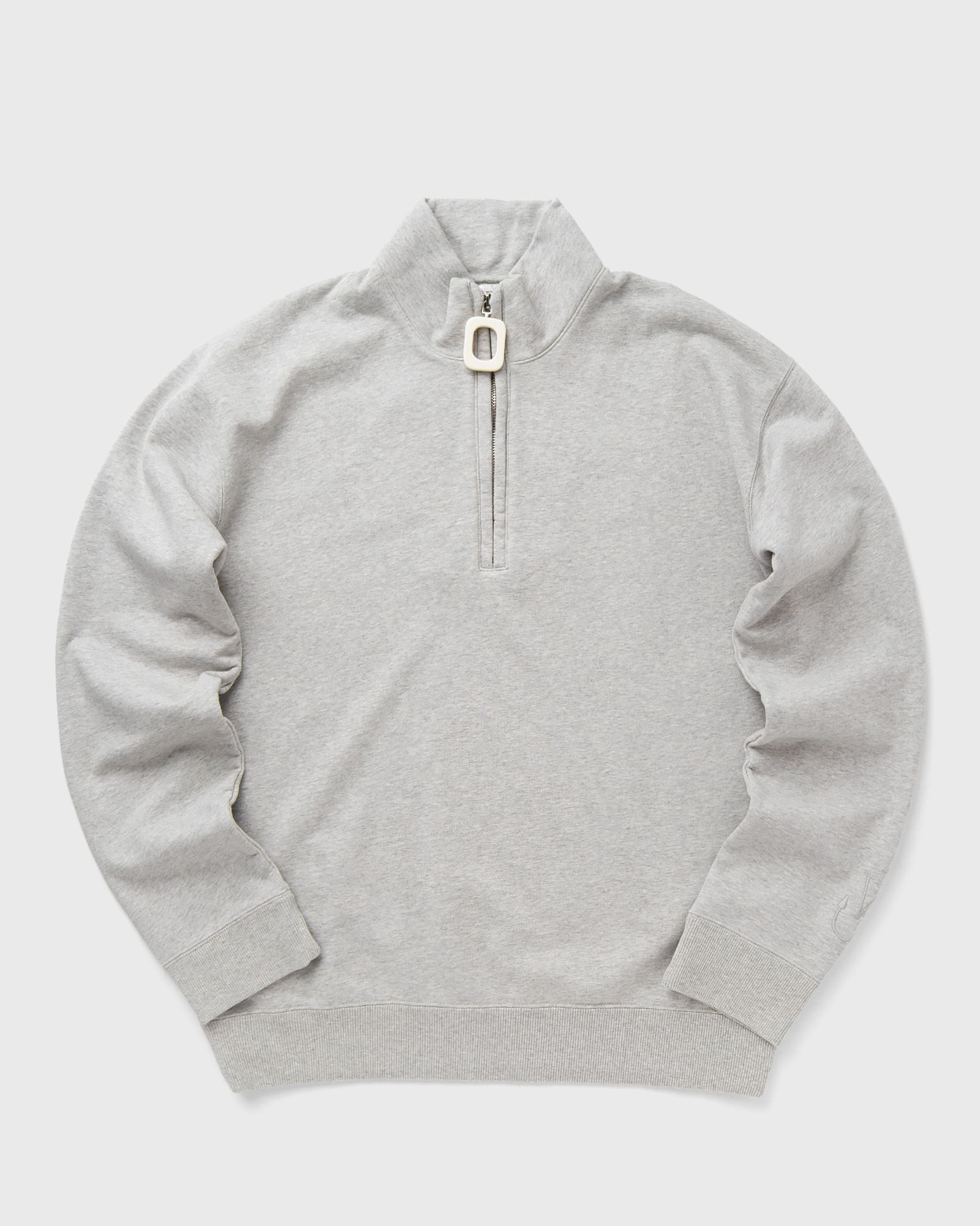 JW Anderson HALF ZIP SWEATSHIRT Grey | BSTN Store