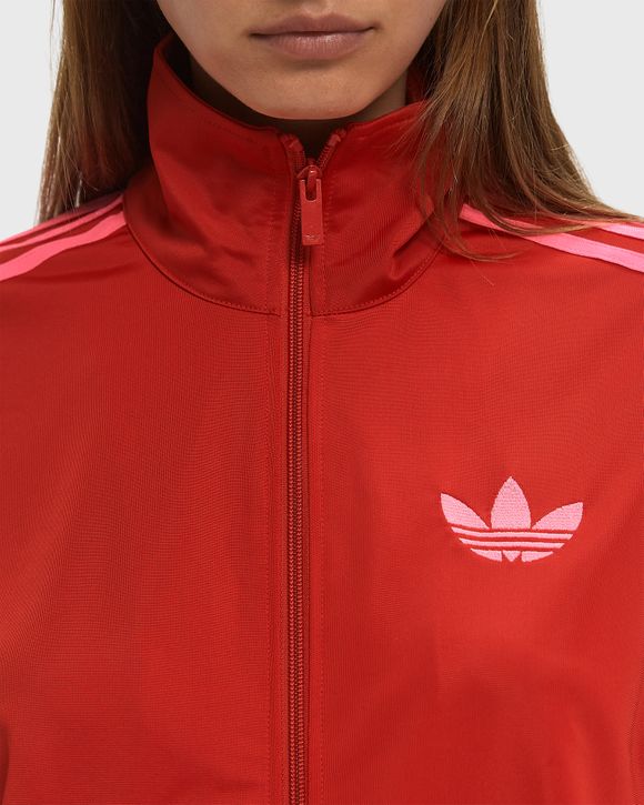 トップス adidas 90s Track JKT- Beige x Red VTG 90s Adidas Trefoil Track Jacket XL ☆ Iridescent Maroon