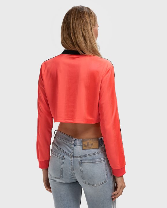 WMNS ADICOLOR FOOTBALL JACQUARD CROP LONG SLEEVE