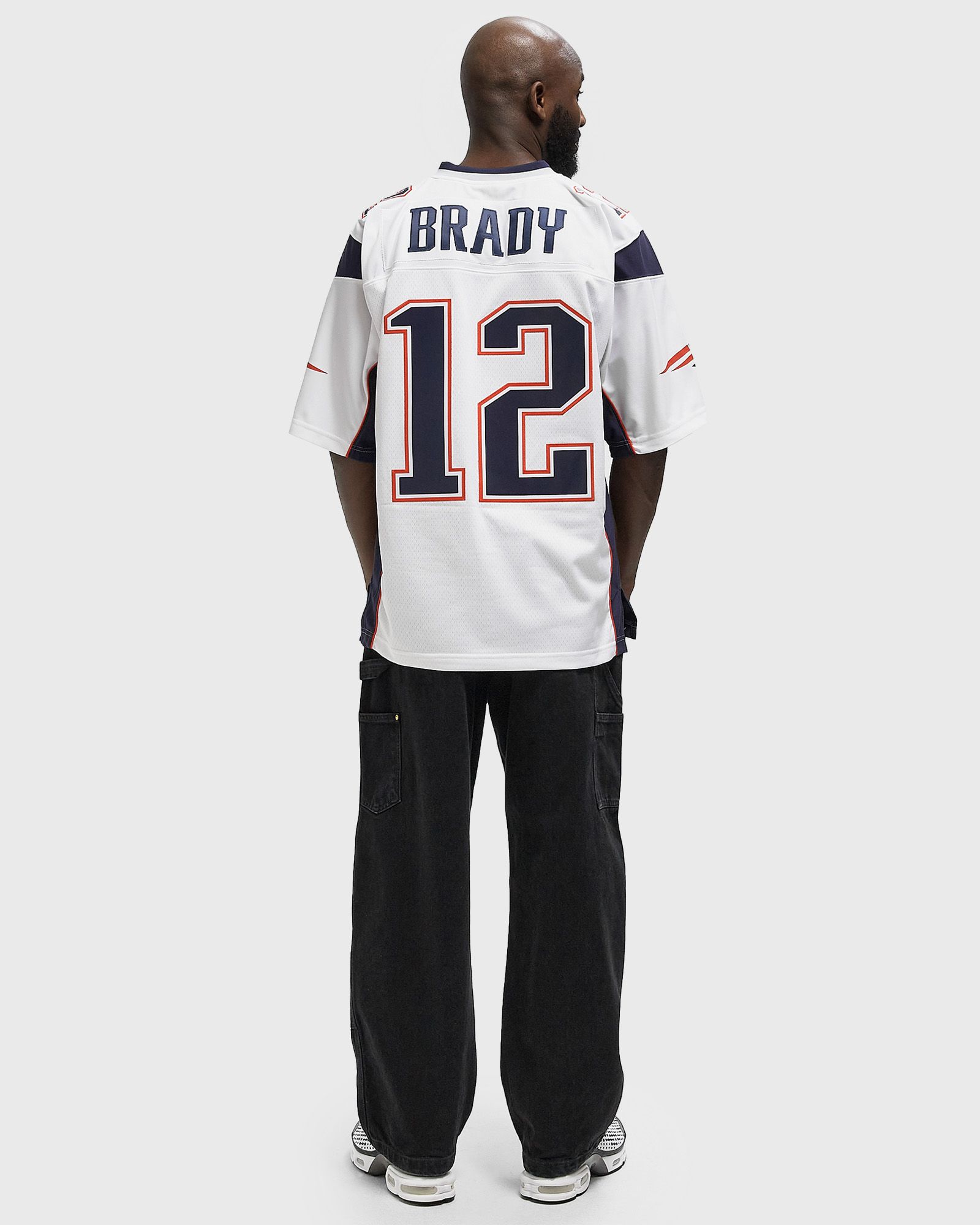 NFL WHITE JERSEY NEW ENGLAND PATRIOTS 2000 TOM BRADY #12