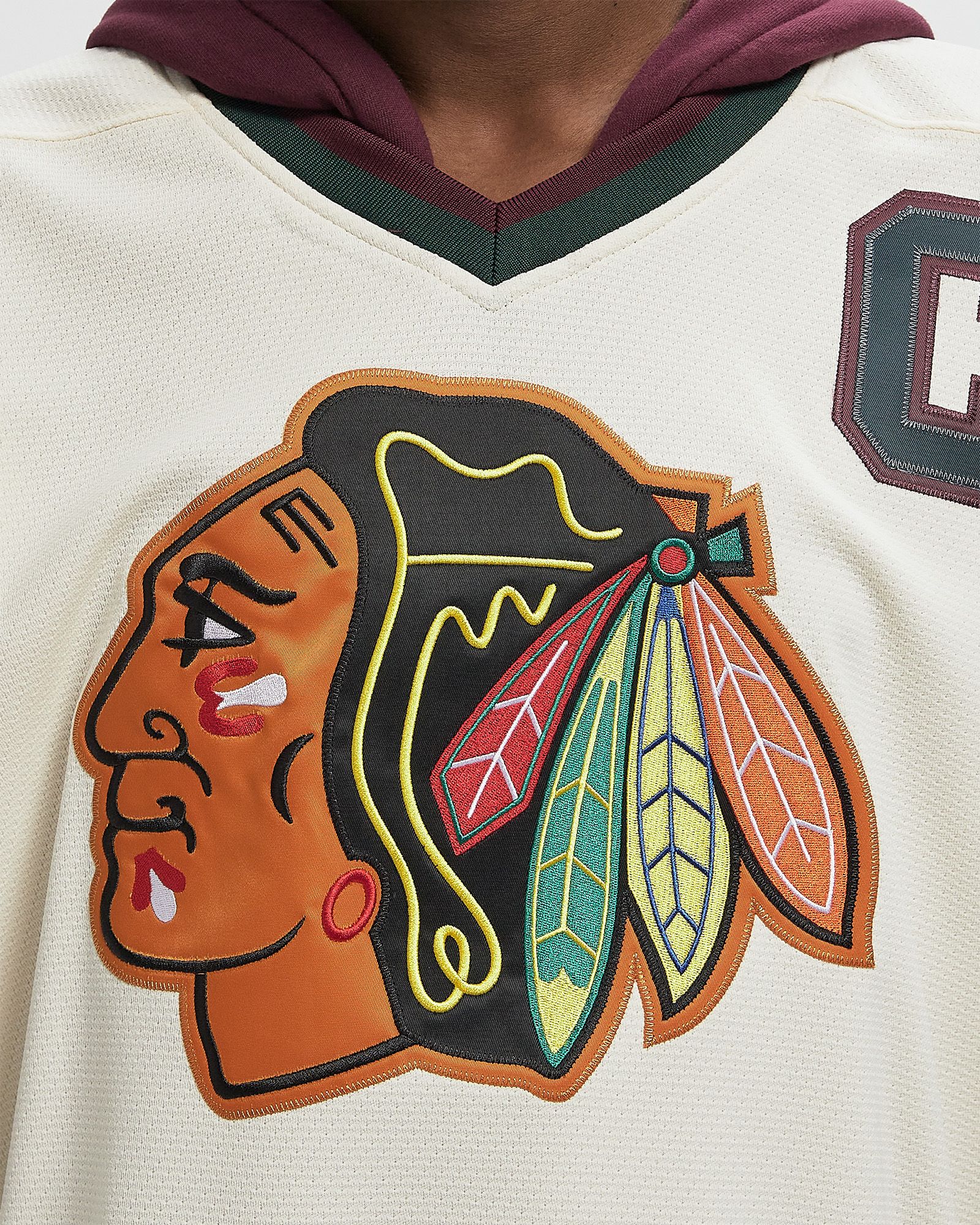 x JUST DON NHL JERSEY HOODIE CHICAGO BLACKHAWKS