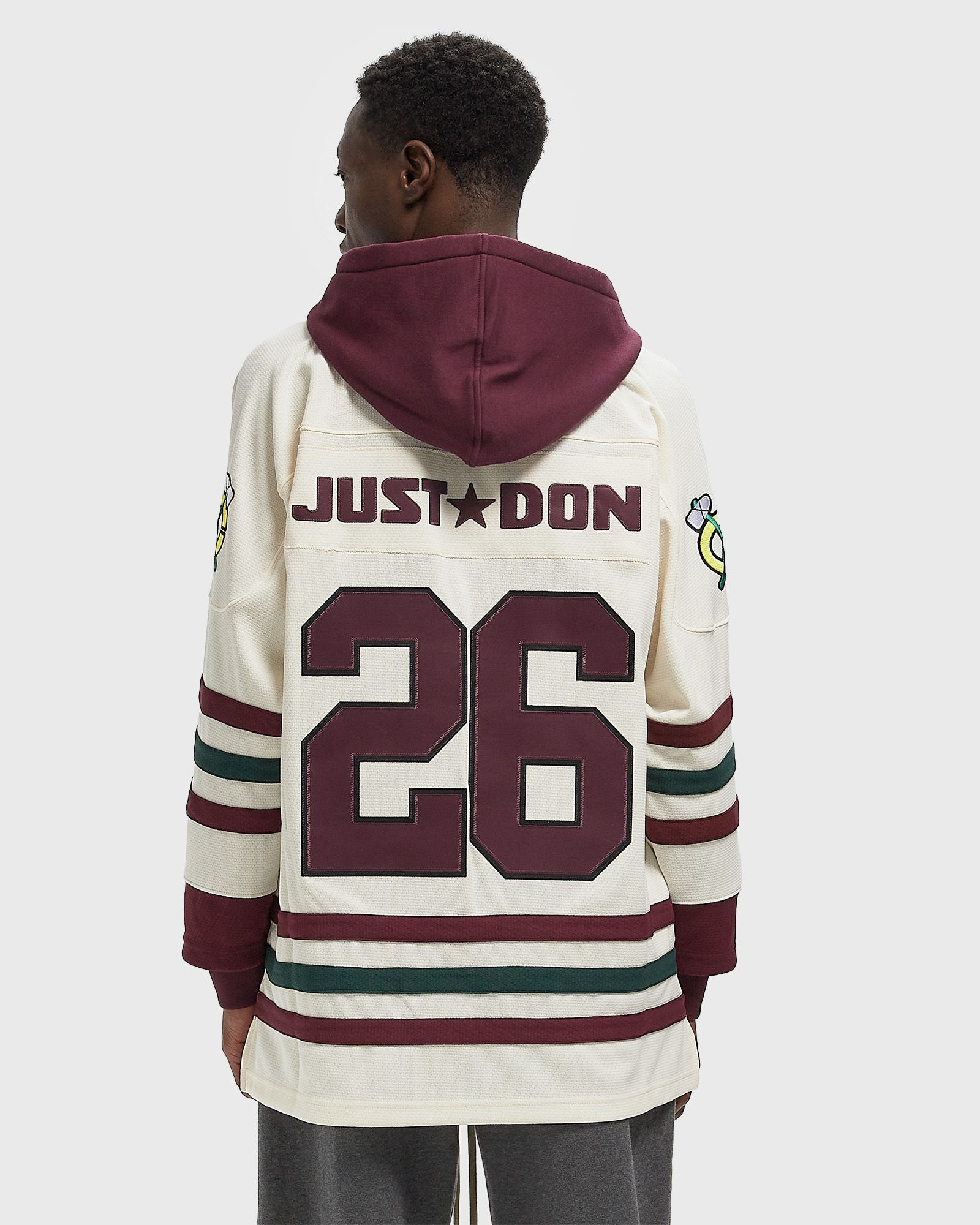 x JUST DON NHL JERSEY HOODIE CHICAGO BLACKHAWKS