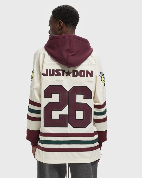 x JUST DON NHL JERSEY HOODIE CHICAGO BLACKHAWKS