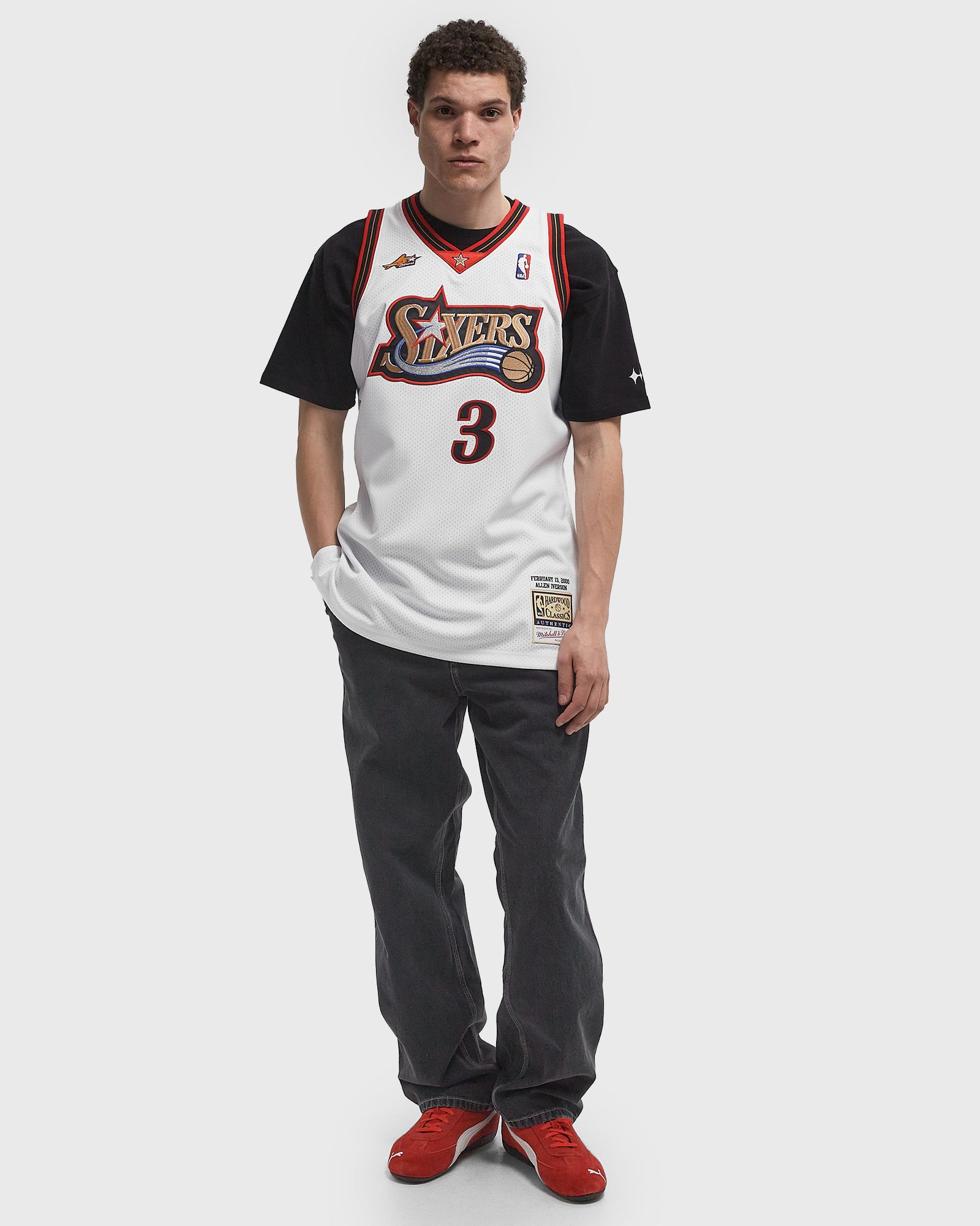 NBA AUTHENTIC JERSEY PHILADELPHIA 76ERS 2000-01 ALLEN IVERSON #3