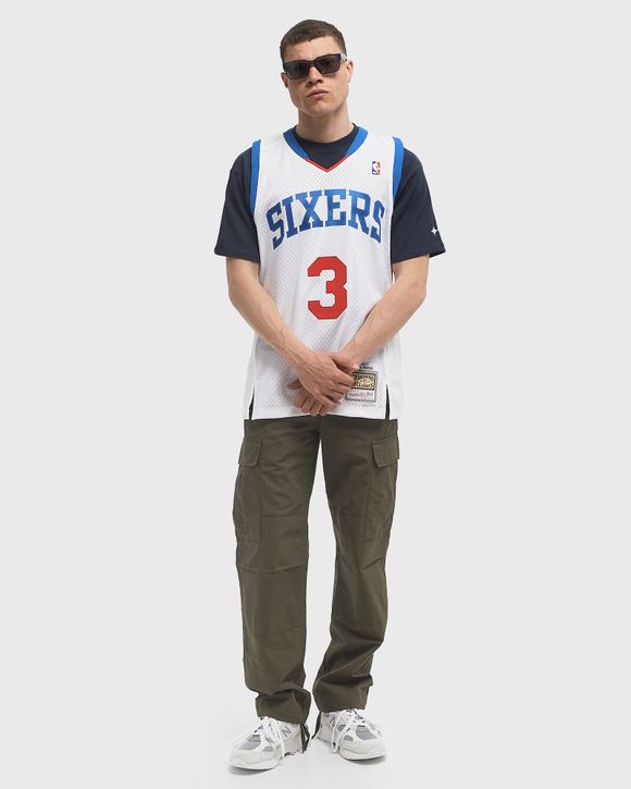NBA WHITE JERSEY PHILADELPHIA 76ERS 2009 ALLEN IVERSON #3