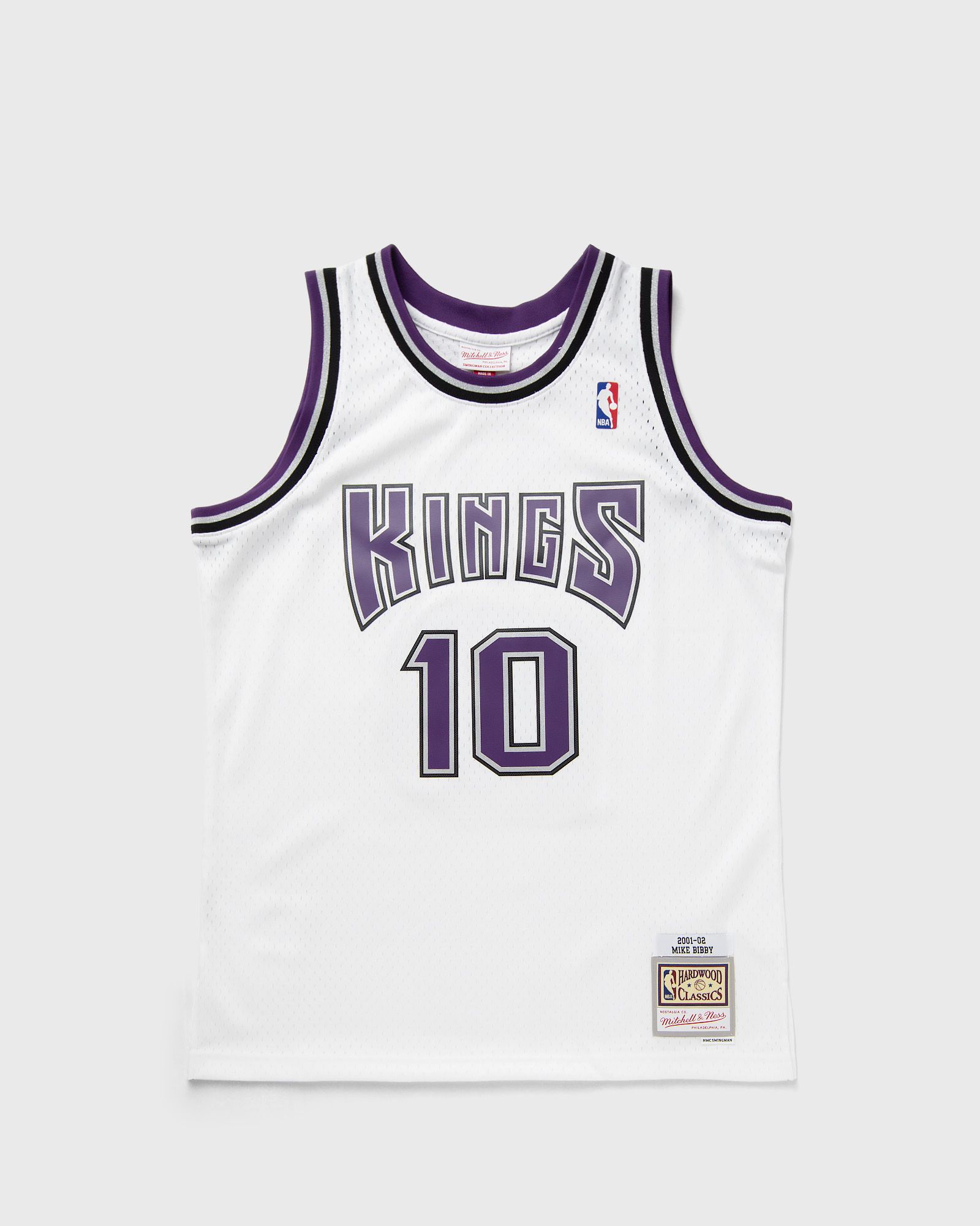 NBA WHITE JERSEY SACRAMENTO KINGS 2001 MIKE BIBBY #10