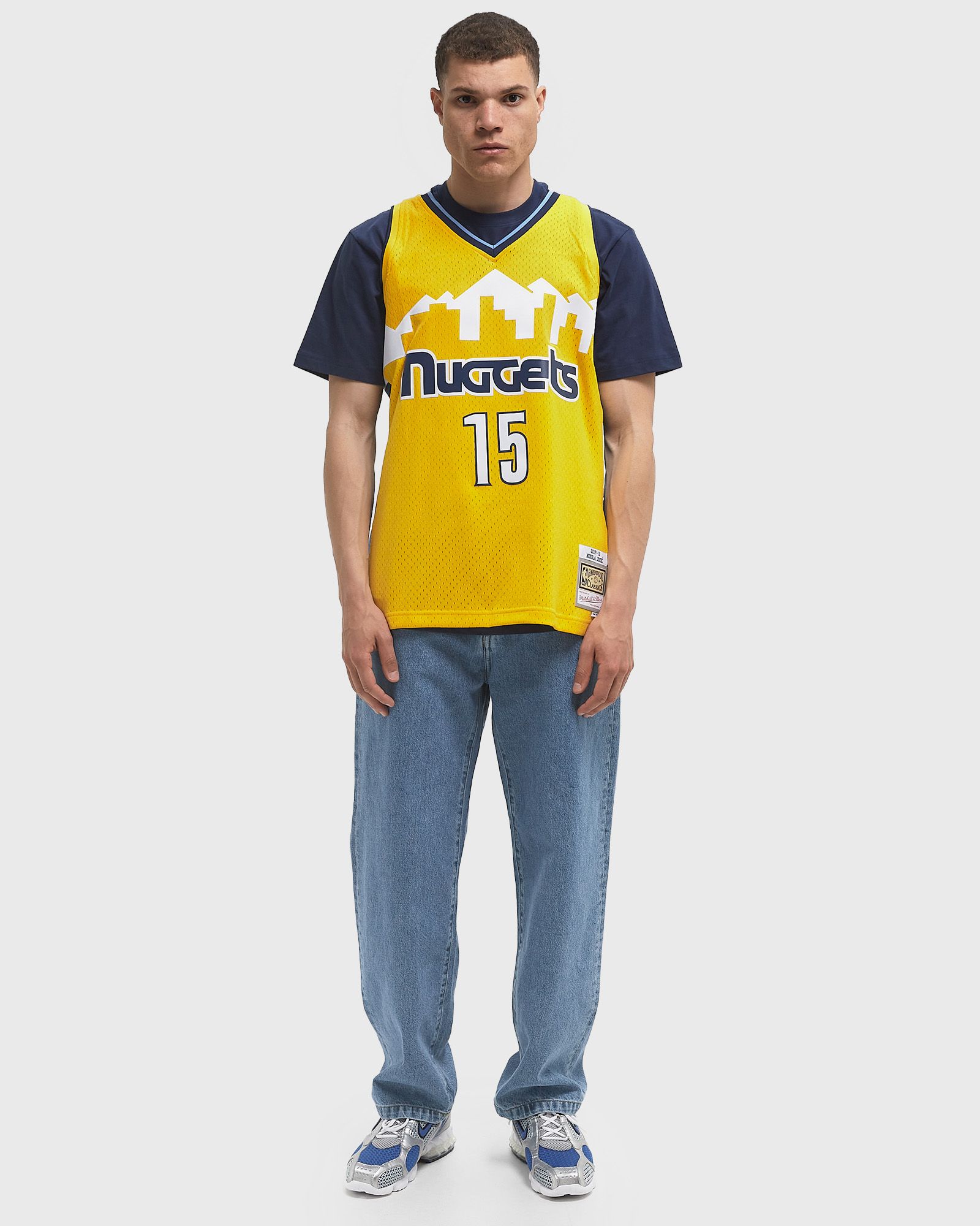 NBA YELLOW JERSEY DENVER NUGGETS 2017 NIKOLA JOKIC #15