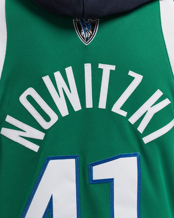 Mitchell Ness NBA AUTHENTIC JERSEY DALLAS MAVERICKS DARK ALTERNATE 2004 DIRK NOWITZKI 41 Green BSTN Store