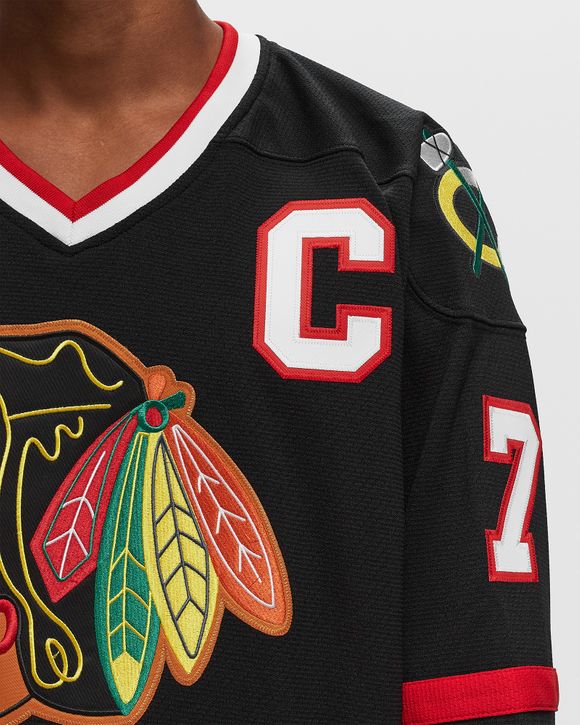 Mitchell Ness NHL JERSEY CHICAGO BLACKHAWKS ALTERNATE 1997 CHRIS CHELIOS 7 Black BSTN Store