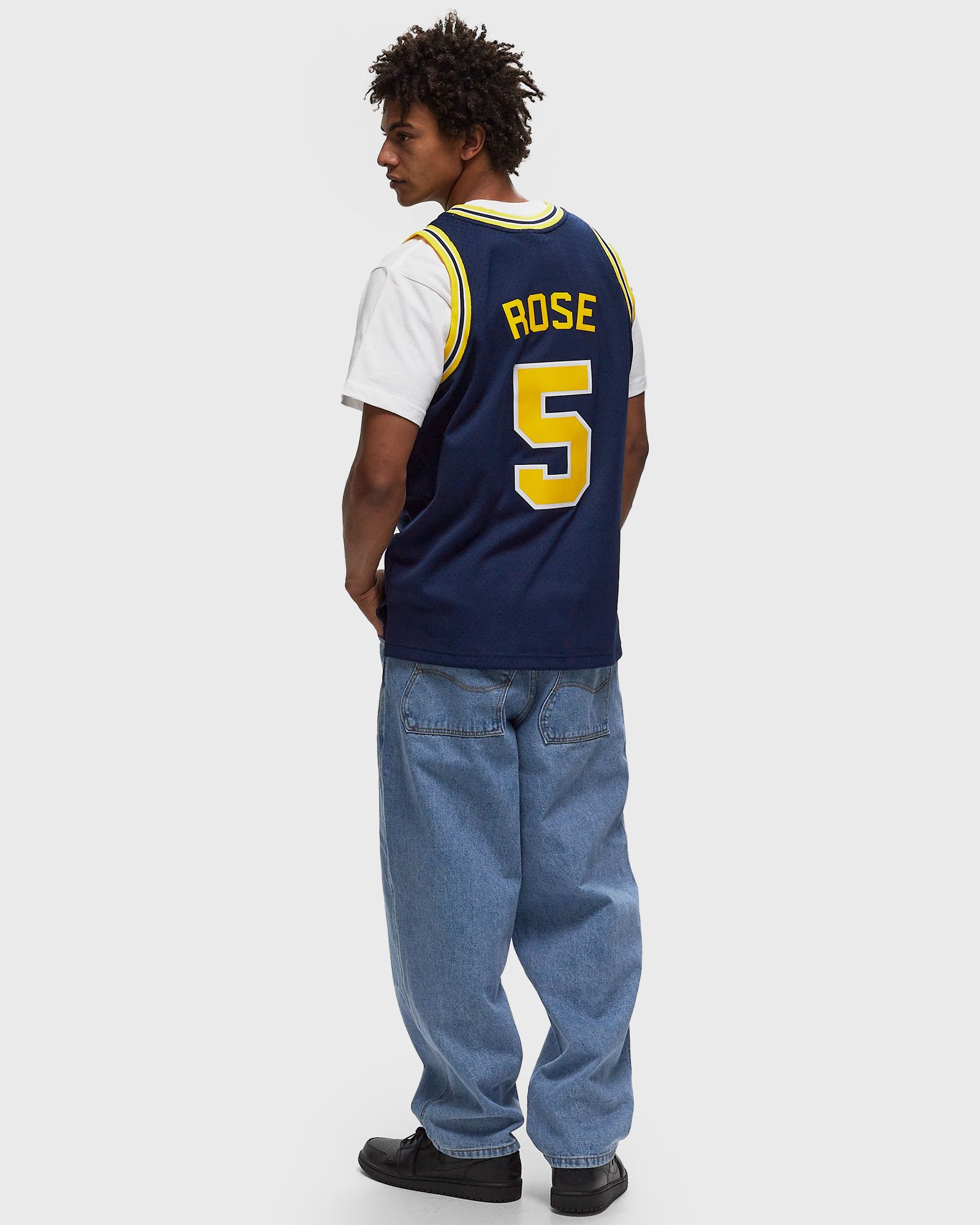 NCAA DARK JERSEY MICHIGAN 1991 JALEN ROSE #5