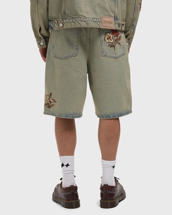 Short Jean Dusty BrodÈ Fleurs