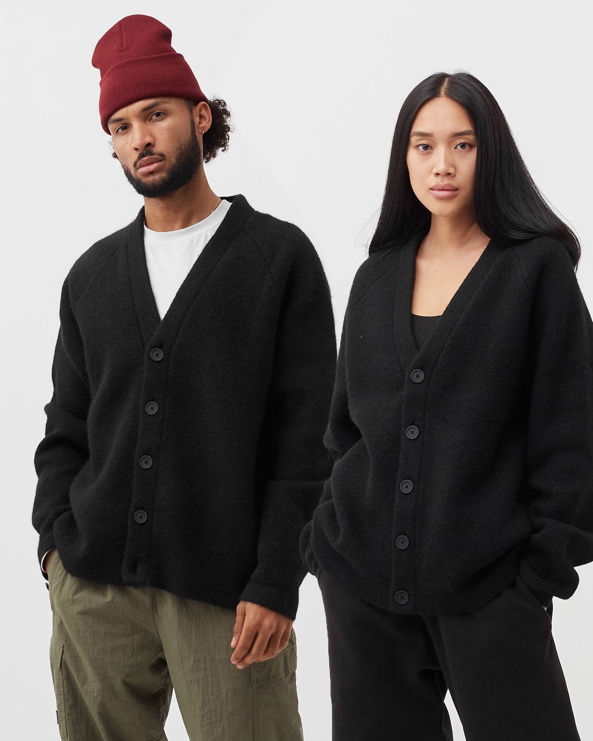 Heron preston for good calvin klein button-up knitted cardigan