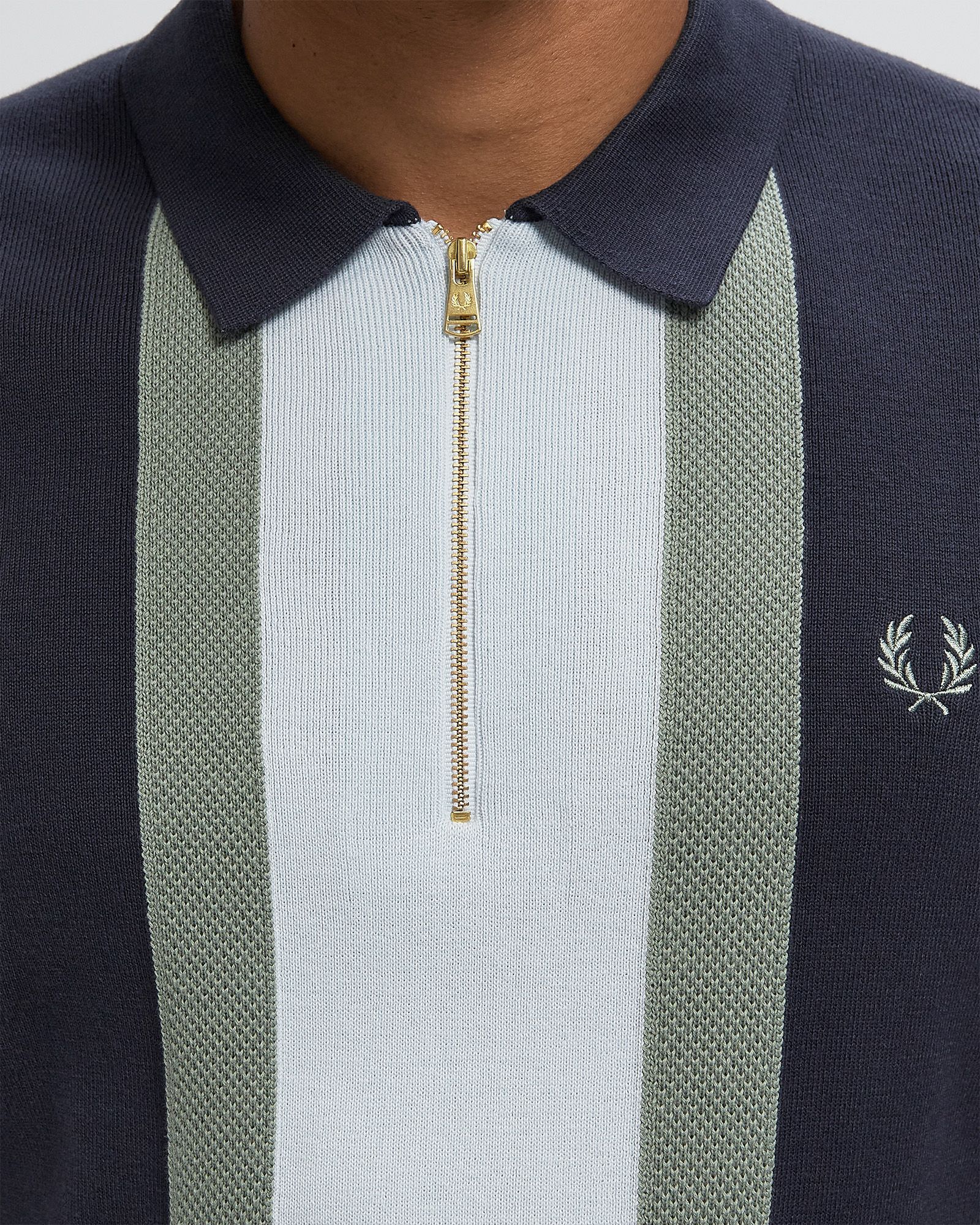 TEXTURED STRIPE KNITTED SHIRT