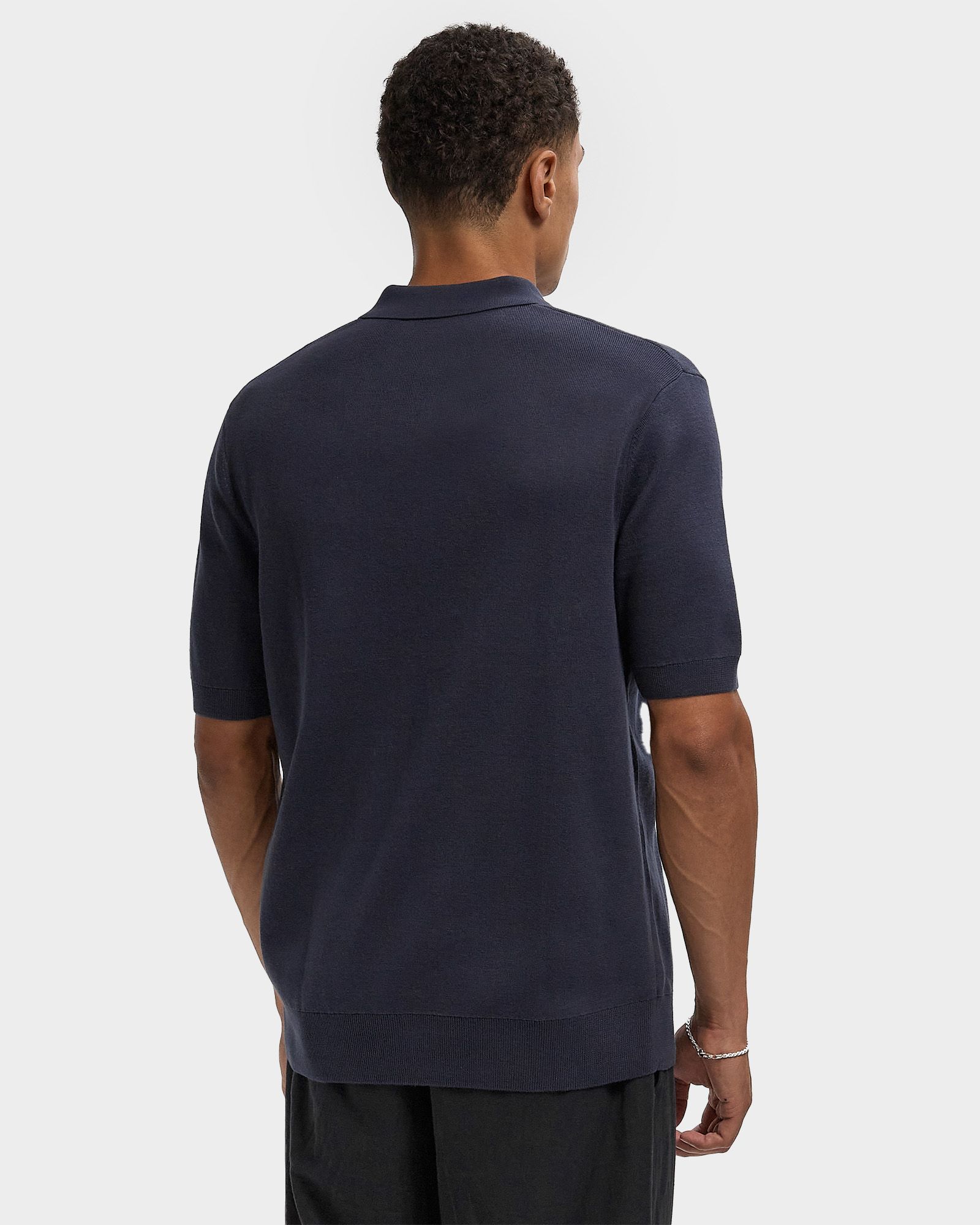 TEXTURED STRIPE KNITTED SHIRT