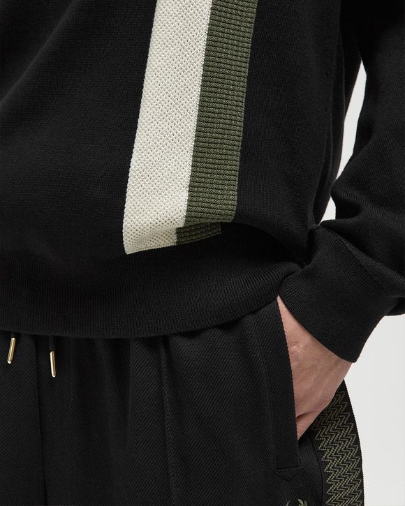 CONTRAST TIPPED KNITTED SHIRT