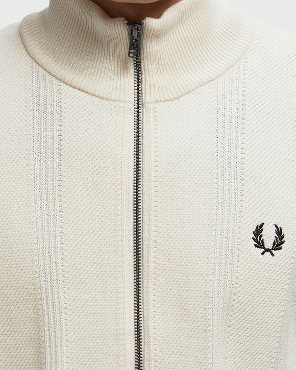 TEXTURED ZIP THROUGH CARDIGAN