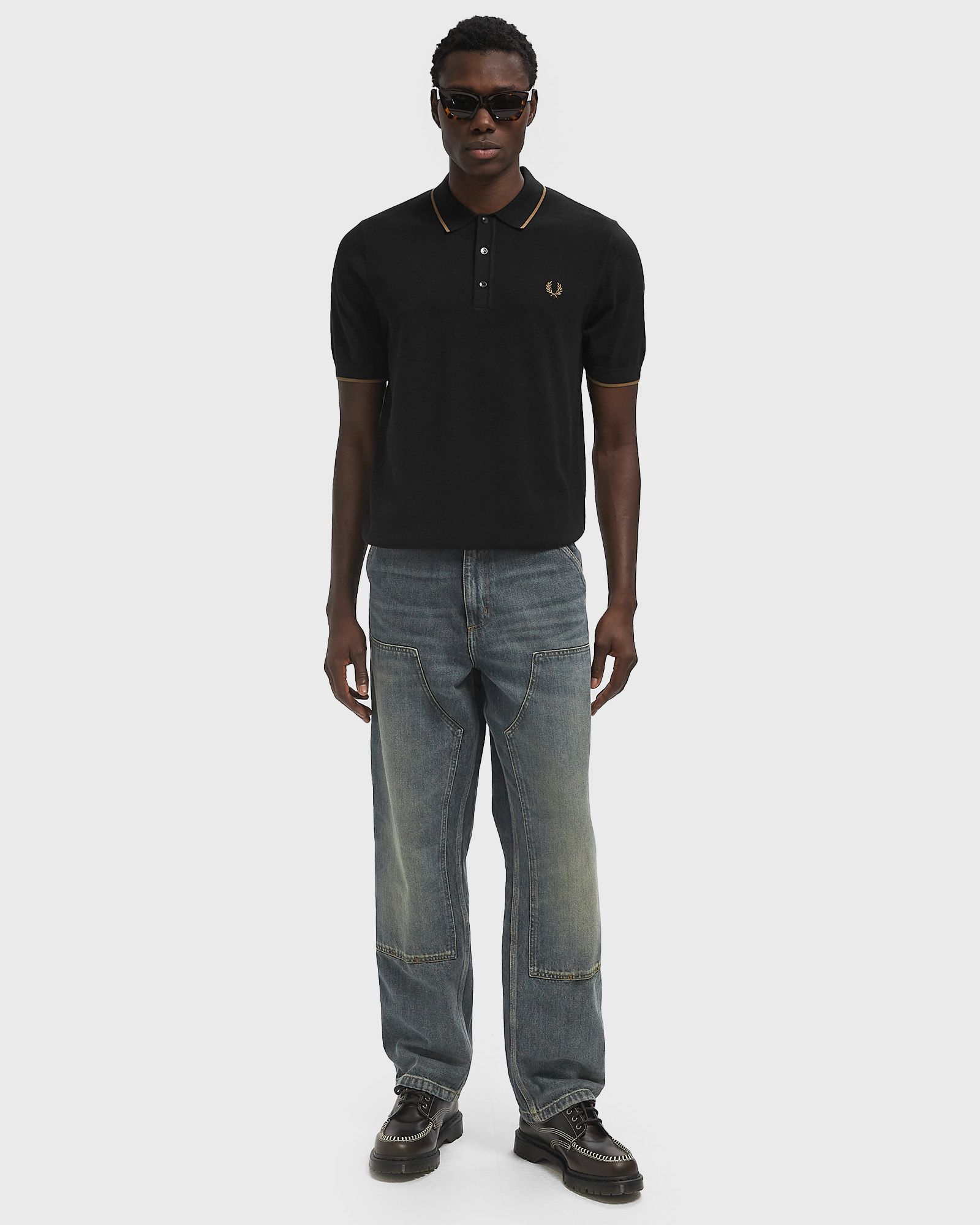 PIQUE STITCH KNITTED SHIRT