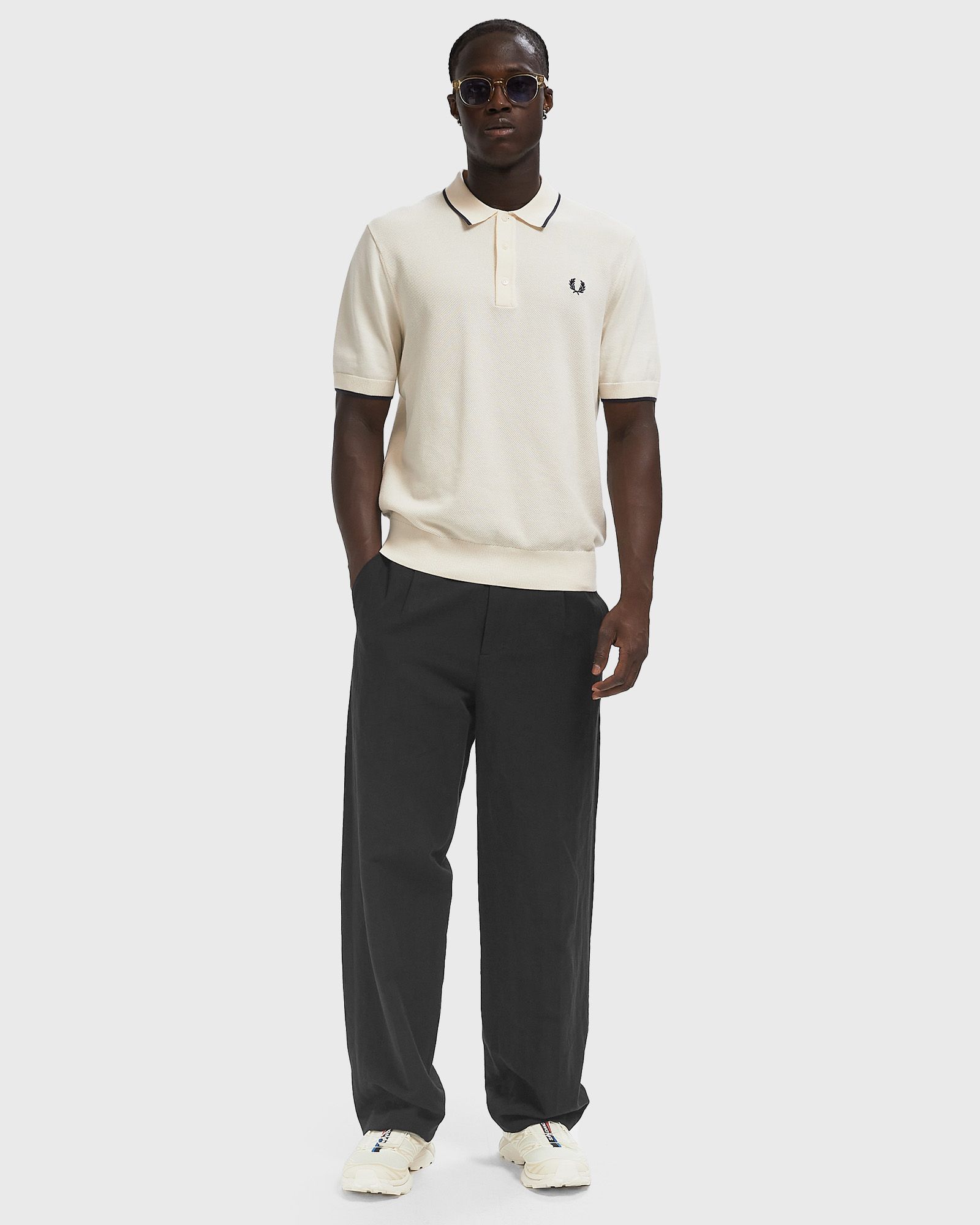 PIQUE STITCH KNITTED SHIRT