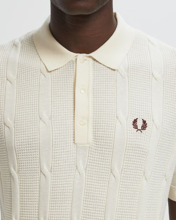 TEXTURED CABLE KNIT SHIRT