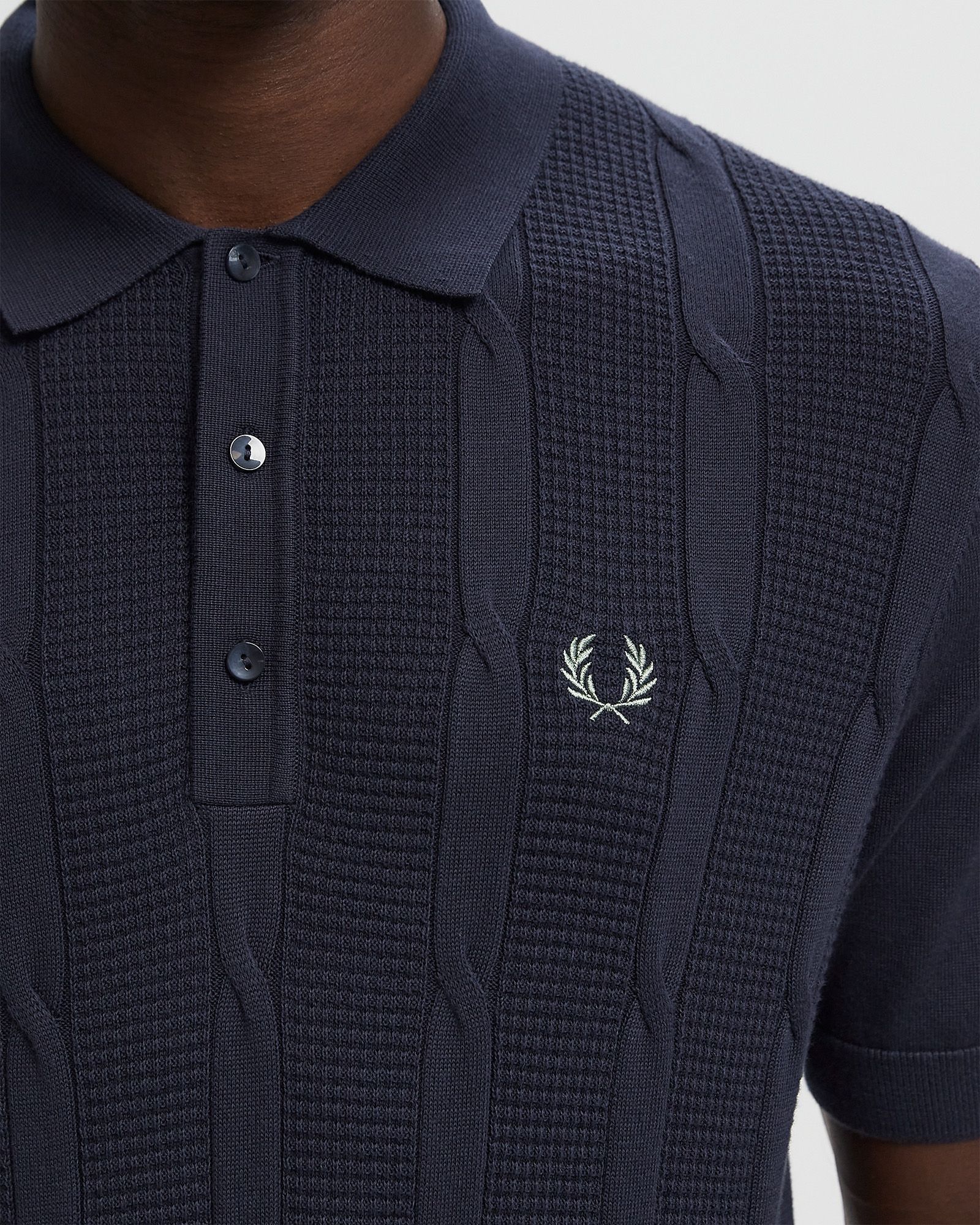 TEXTURED CABLE KNIT SHIRT