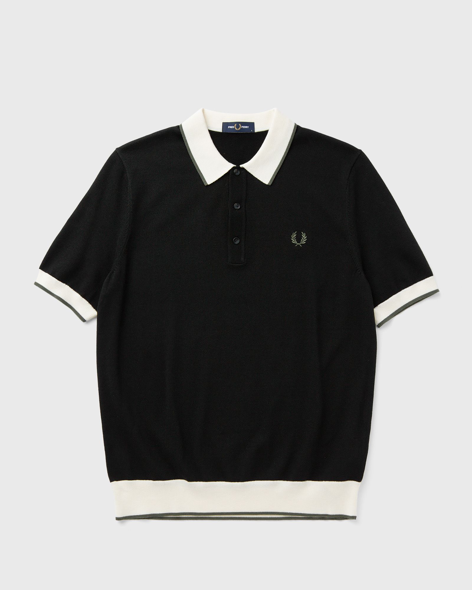 Contrast Tipped Knitted Shirt-image