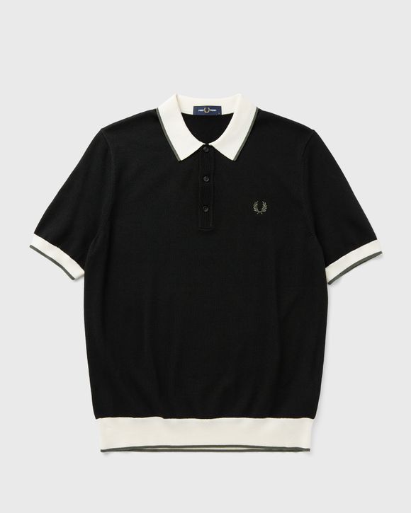 CONTRAST TIPPED KNITTED SHIRT