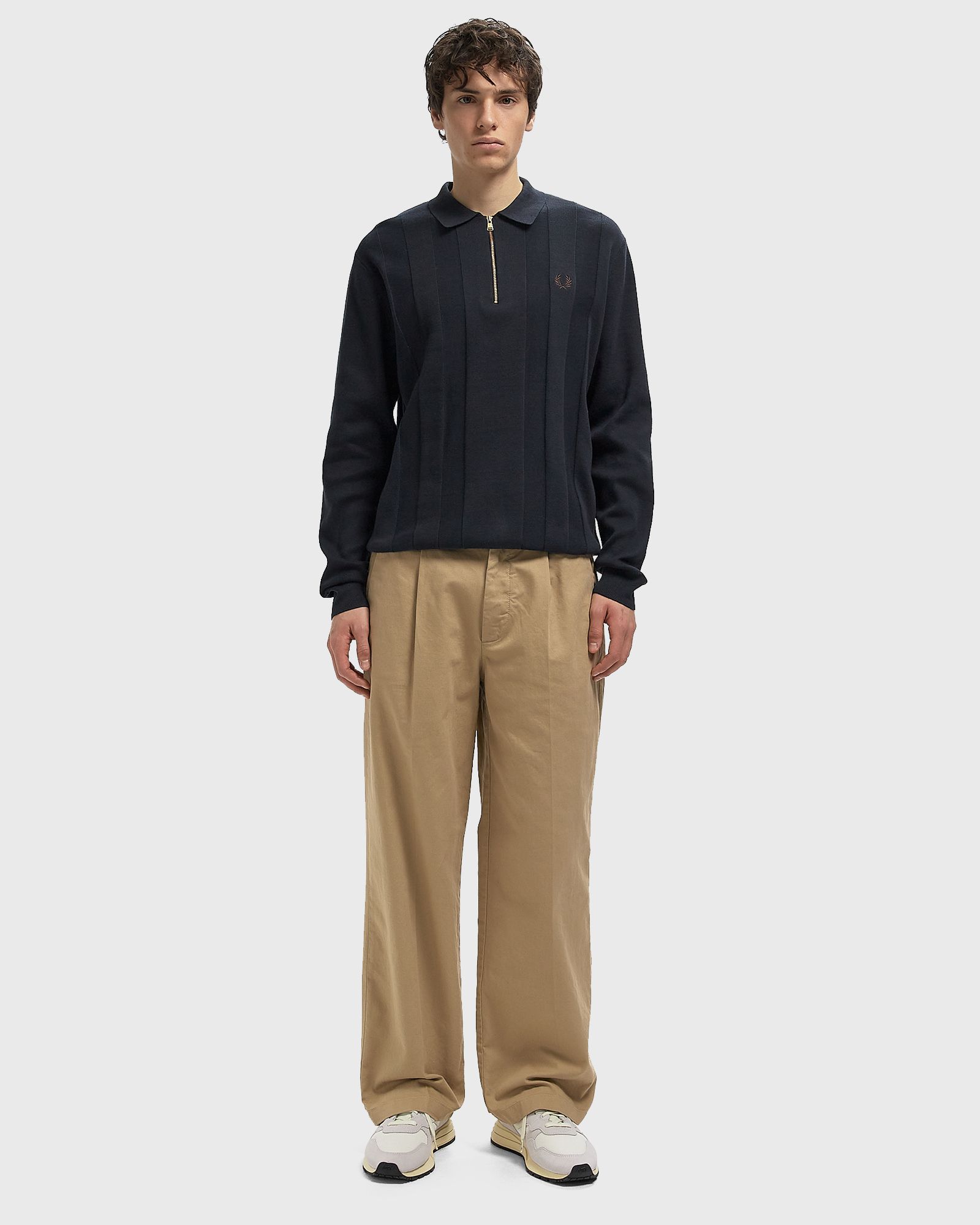 TONAL STRIPE KNITTED SHIRT