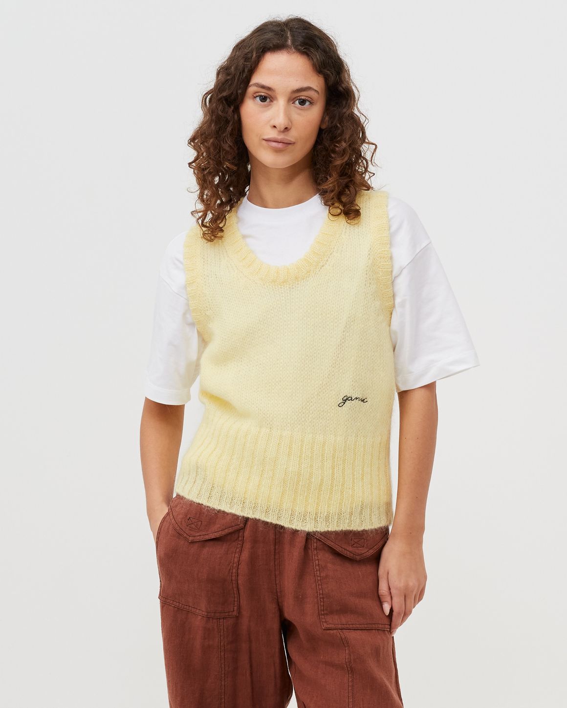 ジャケット・アウター ganni full pattern vest ジャケット・アウター ganni full pattern vest Ganni Shiny